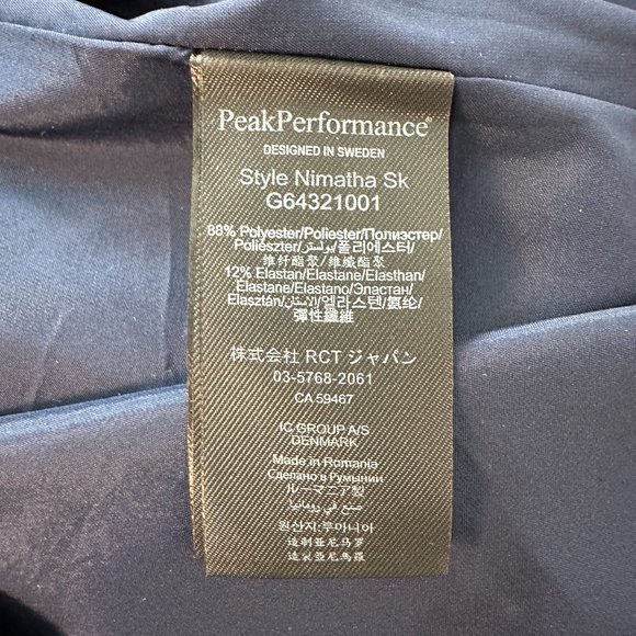 Peak Performance Nimatha Midi Skirt Medium Pleated Floral Lightweight Lined - Picture 10 of 11